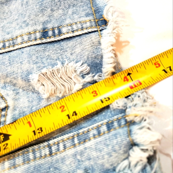 NWOT SHEIN Denim Jacket, distressing throughout,  crop jacket Small NEW - Picture 4 of 9